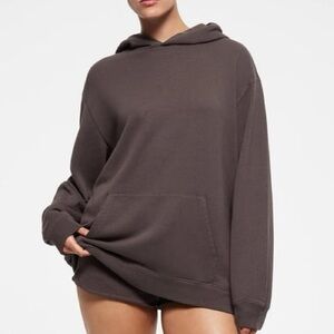 SKIMS Lounge Set- Oversized Hoodie and Jogger- limited addition Iron color